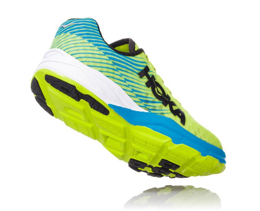 Hoka One One Koşu Ayakkabısı Kadın Yeşil/Mavi - Evo Carbon Rocket - IO4150698